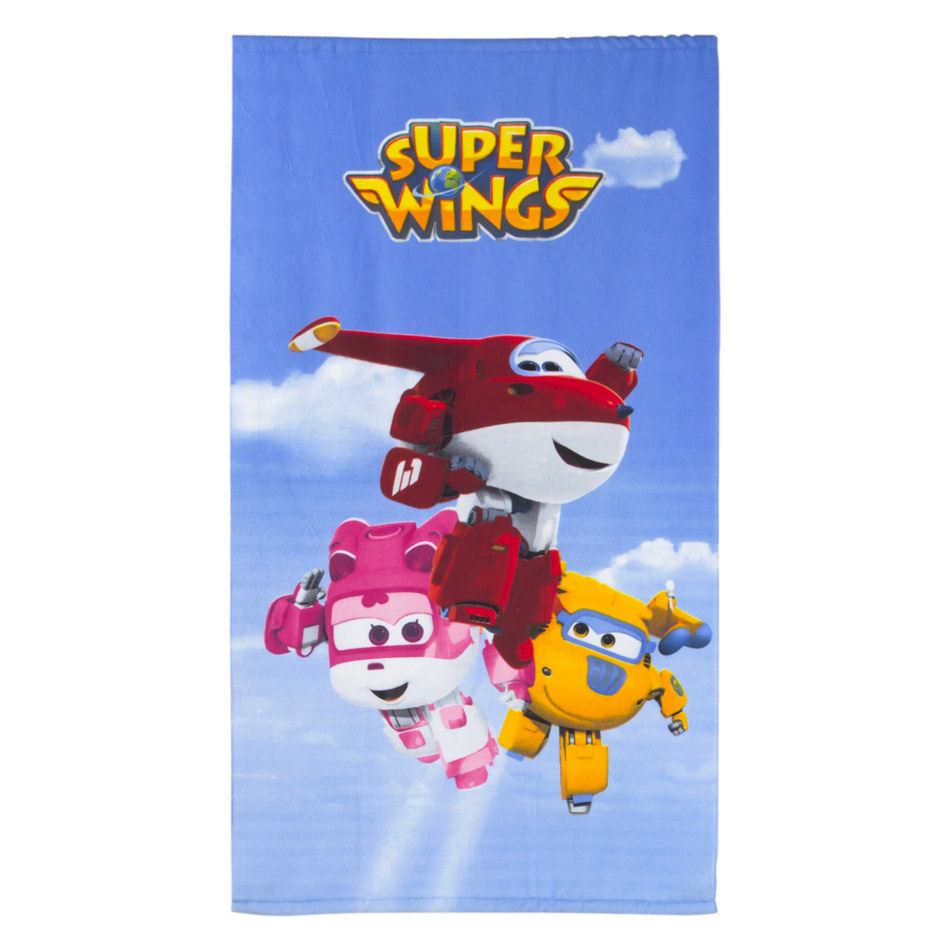 Poncho toalla Super Wings algodon