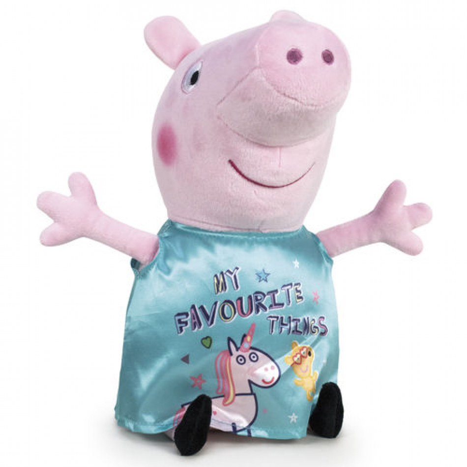 Peluche gigante Peppa Pig vestido celeste - Peppa Pig It's Magic